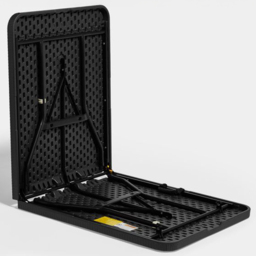 VonHaus Black Faux Rattan Table - Size: 74 x 1800 x 74cm - Wilko - thumbnail 5