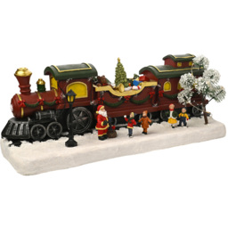 The Seasonal Gift Co Regal Tidings Light Up Christmas Train Scene Decoration 16cm - Size: 16 x 41 x 13cm - Red - The Seasonal Gift Co. - Wilko - thumbnail 5