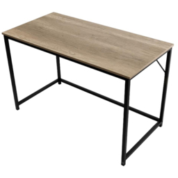 House of Home Computer Desk Light Brown and Black - Size: 76 x 120 x 60cm - Multi - Wilko - thumbnail 3