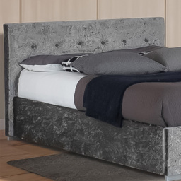 Brooklyn Single Silver Crushed Velvet Gaslift Ottoman Storage Bed - Wilko - thumbnail 3
