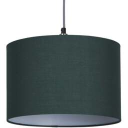 Lighting Collection Yates Green Drum Lamp Shade 30cm - Size: 21.5 x 31.5 x 31.5cm - Emerald - Wilko - thumbnail 1