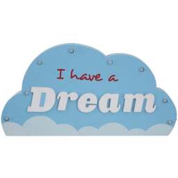 Premier Housewares I Had A Dream LED Light - Size: 20 x 5 x 41cm - Blue - Wilko - thumbnail 6