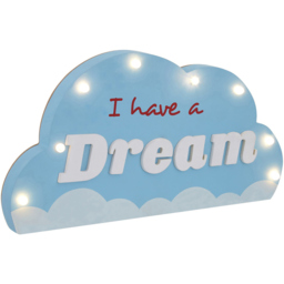 Premier Housewares I Had A Dream LED Light - Size: 20 x 5 x 41cm - Blue - Wilko - thumbnail 7