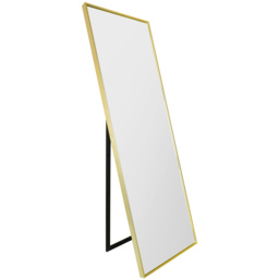 The Artus Gold Aluminium Wall Mirror 170 x 58cm - MirrorOutlet - Wilko
