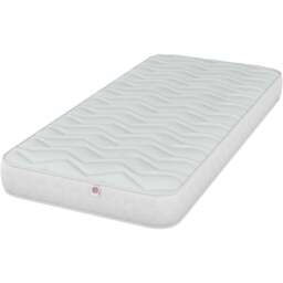 Aspire Kids Small Single OEKO TEX Fabric Breathable Foam Free Mattress - White - Wilko