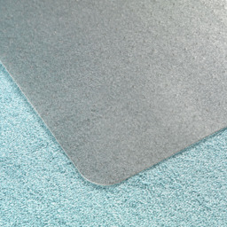 Ecotex Marvec BioPVC Rectangular Chair Mat for Carpet 90 x 120cm - Size: 120 x 90 x 0.2cm - Clear - Wilko - thumbnail 4