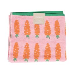 Carrot Towel - Pink/125cm - Wilko - thumbnail 1