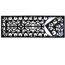 JVL Lexi Rubber Step Mat 25 x 75cm - Black - JVL Homewares - Wilko - thumbnail 7