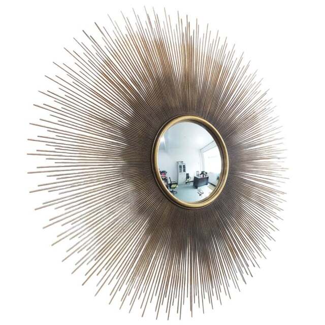 Acacia Home Modern Sunburst Wall Mirror 90cm - Size: 90 x 90cm - Multi - Wilko - image 1