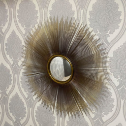 Acacia Home Modern Sunburst Wall Mirror 90cm - Size: 90 x 90cm - Multi - Wilko - thumbnail 3