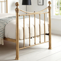 OAT Home Hampstead Single Antique Brass Effect Metal Bed - Wilko - thumbnail 5