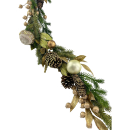 Festive Golden Bauble GarlandGreen - Wilko - thumbnail 3