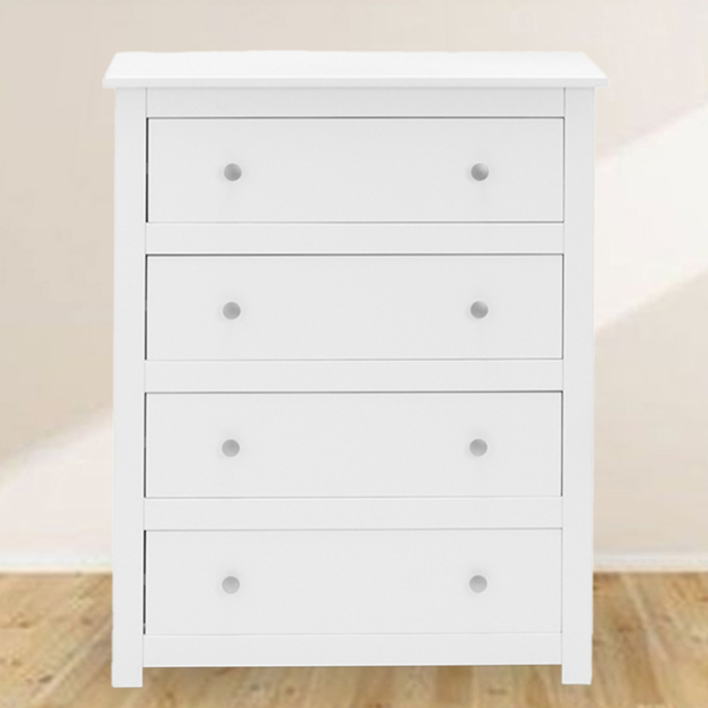 Julian Bowen Radley 4 Drawer Surf White Chest of Drawers - Wilko - image 1