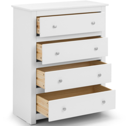 Julian Bowen Radley 4 Drawer Surf White Chest of Drawers - Wilko - thumbnail 5