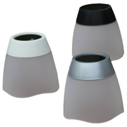 Luxform White Grey Black Tumbler Solar Table Light 12 Pack - Size: 8 x 8 x 8.5cm - Wilko