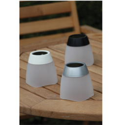 Luxform White Grey Black Tumbler Solar Table Light 12 Pack - Size: 8 x 8 x 8.5cm - Wilko - thumbnail 3