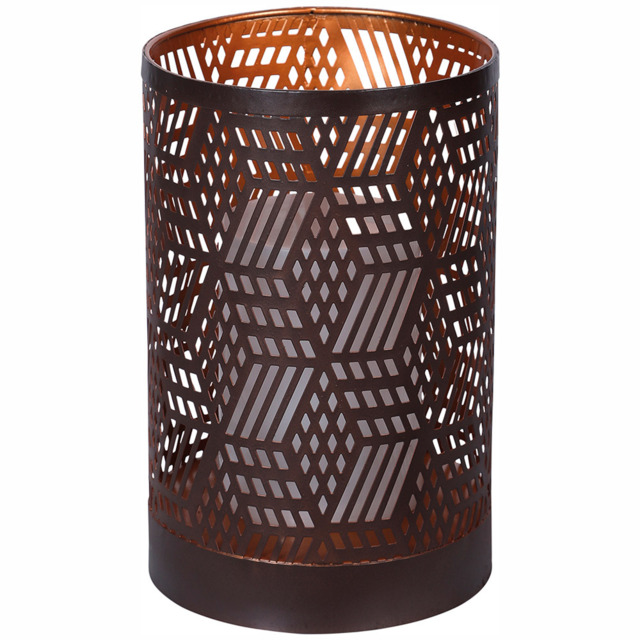 Luxform LED Solar Swindon Table Light - Size: 15 x 15 x 23cm - Brown - Wilko - image 1