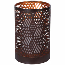 Luxform LED Solar Swindon Table Light - Size: 15 x 15 x 23cm - Brown - Wilko
