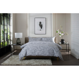 The Lyndon Company Tulle King Size Grey Reversible Duvet Set - Wilko - thumbnail 4