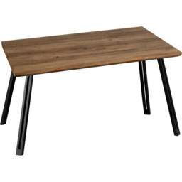 Seconique Quebec Medium Oak Effect 4 Seater Lukas Dining Set Sapphire Blue - Brown - Wilko - thumbnail 7