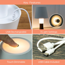 Global Gizmos Portable Bottle Lamp - Size: 12 x 10.5 x 10.5cm - Multi - Wilko - thumbnail 6