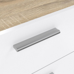 Florence 5 Drawer Oak and White High Gloss Chest of Drawers - Furniture to Go - Wilko - thumbnail 6