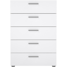 Florence 5 Drawer Oak and White High Gloss Chest of Drawers - Furniture to Go - Wilko - thumbnail 4