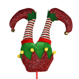 The Seasonal Gift Co. Santa and Friends Christmas Tree Elf Legs 10cm - Size: 70 x 27 x 9cm - Red - Wilko - thumbnail 3