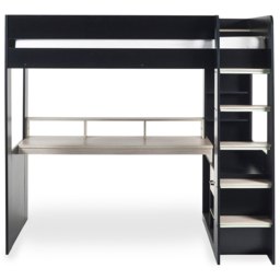 Julian Bowen Blaze Black and Pale Wood Gaming Bunk Bed with Storage - Size: Single - Wilko - thumbnail 4