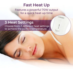Carmen Super King Size White Heated Electric Under Blanket - Size: 165 x 137 x 1cm - PURPLE - Wilko - thumbnail 5