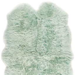 Origins Genuine Sheepskin Mint Quad New Zealand Wool Rug 160 x 105cm - Size: 105  x 160cm - Green - Origins Rugs - Wilko - thumbnail 3