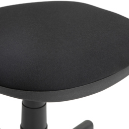 Portland Black Armless Office Chair with Adjustable Height - Size: 85 x 51 x 43cm - Wilko - thumbnail 4