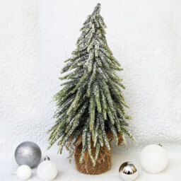 St Helens 35cm Green Snow Topped Mini Christmas Tree - Size: 19 x 19 x 35cm - Multi - Wilko - thumbnail 5