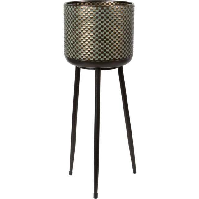 Single Metal Indoor Planter on Legs 55cm in Assorted styles - Wilko - image 1
