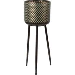 Single Metal Indoor Planter on Legs 55cm in Assorted styles - Wilko - thumbnail 1