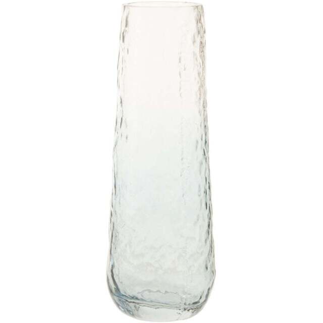 Premier Housewares Blue Brock Glass Vase Large - Size: 10.5 x 10.5 x 30.5cm - Wilko - image 1