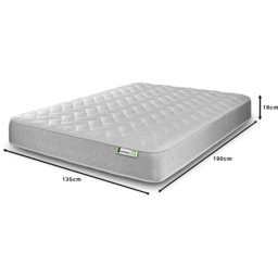 Starlight Beds Double White Hybrid Deep Memory Foam and Spring Mattress - Wilko - thumbnail 6