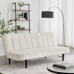 Sutton Sofa Bed White - Size: 3 Seater - Wilko - thumbnail 1
