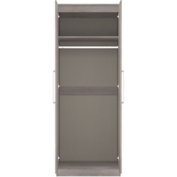 Crowndale Worcester 2 Door Grey Oak Tall Wardrobe Ready Assembled - Wilko - thumbnail 6