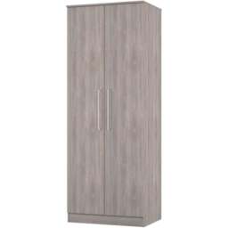 Crowndale Worcester 2 Door Grey Oak Tall Wardrobe Ready Assembled - Wilko - thumbnail 4