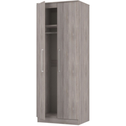 Crowndale Worcester 2 Door Grey Oak Tall Wardrobe Ready Assembled - Wilko - thumbnail 5