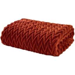 Deyongs Tadcaster Paprika Throw 140 x 180cm - Red - Wilko - thumbnail 1