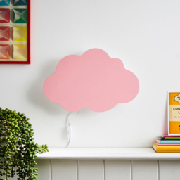 Glow Pink Cloud LED Wall Light - Size: 22 x 33 x 4cm - Wilko - thumbnail 5