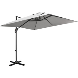 Outsunny Grey Cantilever Paraso with Cross Base 2.7 x 2.7m - Size: 3m - Wilko - thumbnail 1