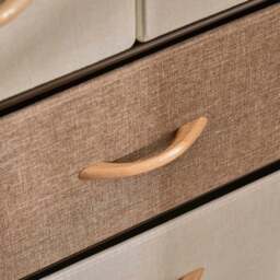 Portland 5 Drawer Brown and Wood Effect Chest of Drawers - Multi - Wilko - thumbnail 4