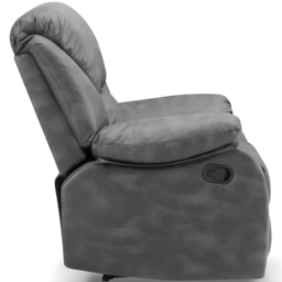 Home Detail Enoch 2 Seater Grey Faux Leather Manual Recliner Sofa - Wilko - thumbnail 5