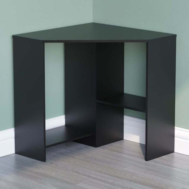 Vida Designs Hetton Corner Computer Desk Black - Size: 76 x 100 x 70cm - Wilko - image 1