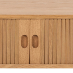 Florence Langley 2 Shelf Oak TV Unit with Sliding Door - Brown - Furniture To Go - Wilko - thumbnail 7