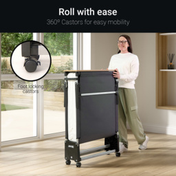 Jay-Be RM80 Single Rollaway Folding Bed with Memory Mattress - Black - Wilko - thumbnail 5
