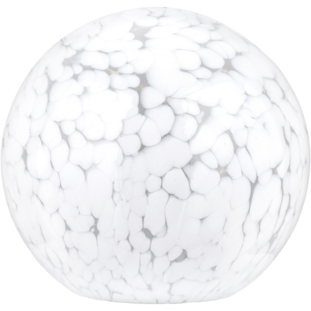 Pacific Lifestyle Aurora Speckled White Glass Spherical Table Lamp - Size: 19 x 18 x 18cm - Wilko - image 1